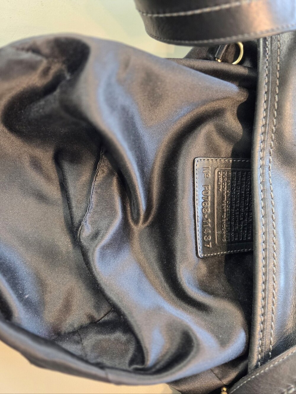 Coach Madison Sophia Monogram Black Canvas and Leather Crossbody Bag - Picture 14 of 15